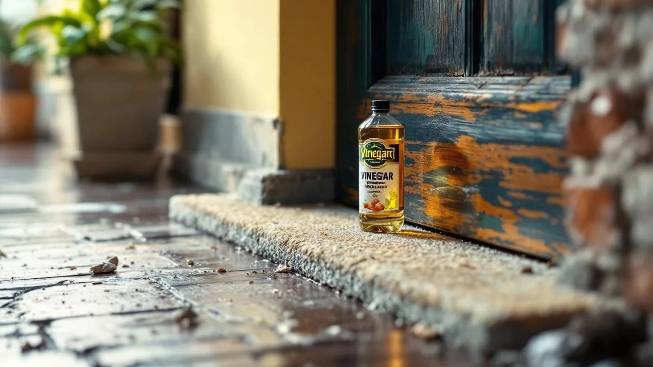 Der Türschwellen-Trick: Ich goss 30 Tage lang Essig auf die Eingangstür – Das ist passiert