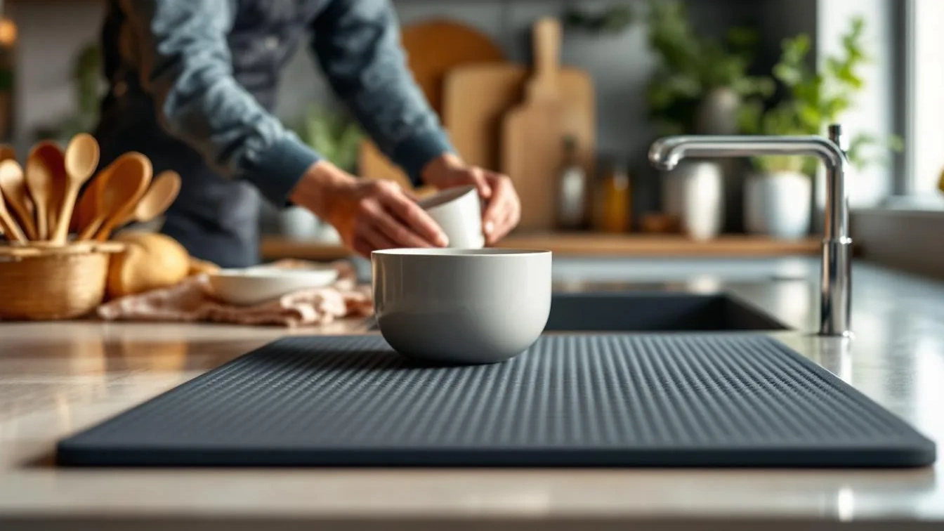 Ordnungs-Hack: Vergessen Sie Abtropfgestelle – Diese Matte lässt Ihre Küche sofort aufgeräumter wirken